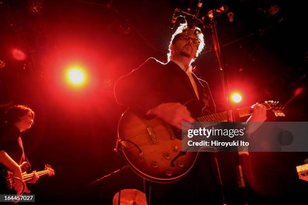 Mark Linkous leading his group Sparklehorse at Bowery Ballroom on Tuesday night, September 19, 2006.This image;Mark Linkous on vocal & guitar with...