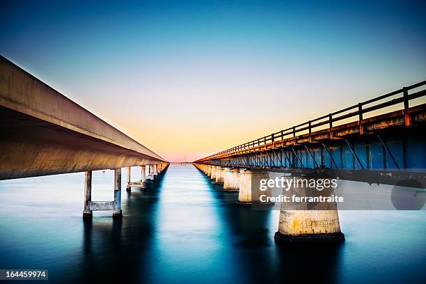 florida keys - seven mile bridge stock pictures, royalty-free photos & images