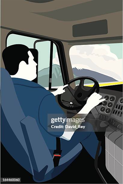 truck driver - truck driver stock illustrations