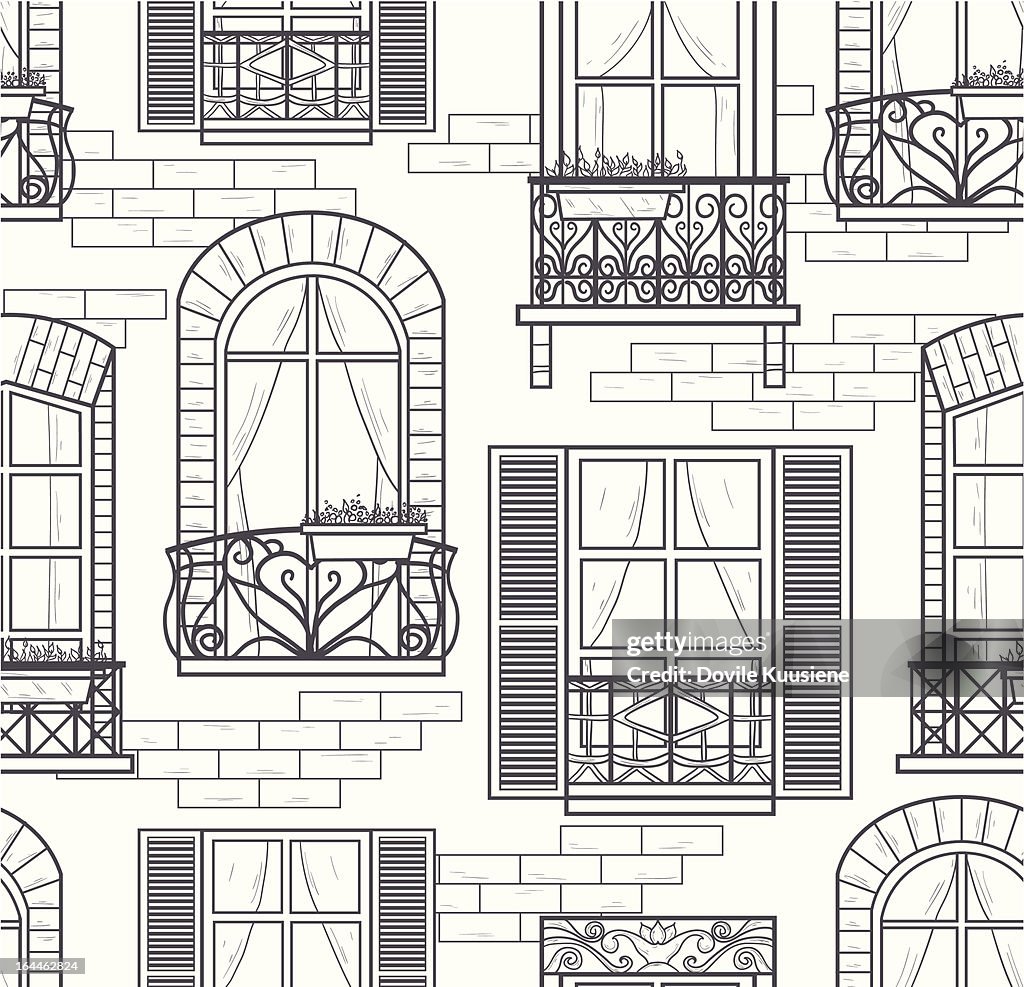 Seamless Windows Pattern High-Res Vector Graphic - Getty Images