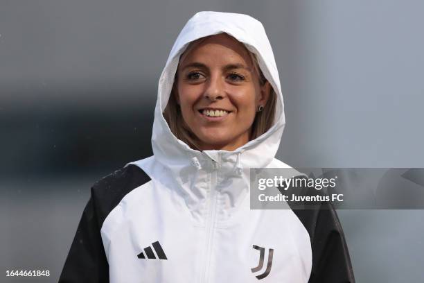 Martina Rosucci of Juventus looks on during the pre-season friendly match between Como Women and Juventus Women at Stadio Ferruccio on August 28,...