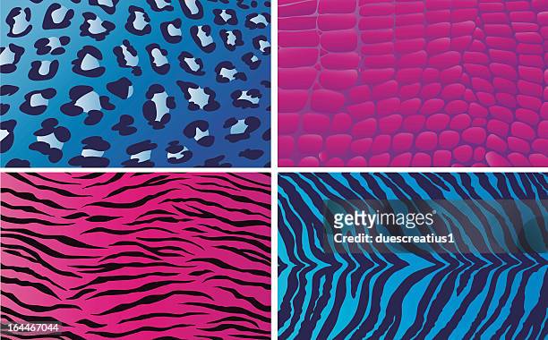blue and pink animal print patterns - animal pattern 幅插畫檔、美工圖案、卡通及圖標