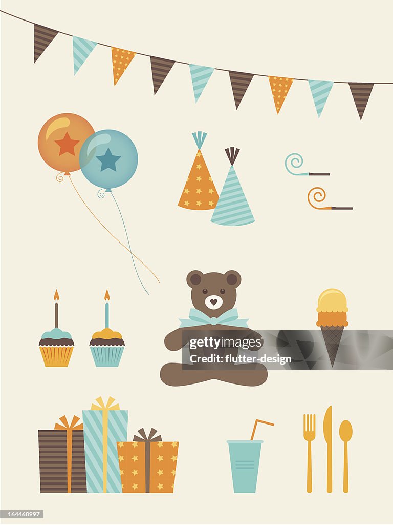 Birthday Boy Icons