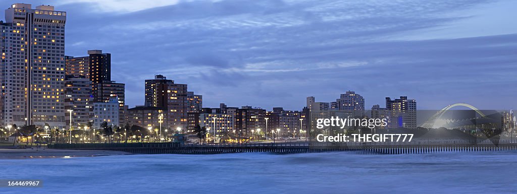 Durban City Evening with Stadium