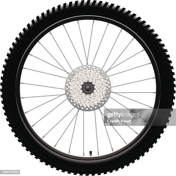 背面自転車の輪 - バルブ点のイラスト素材／クリップアート素材／マンガ素材／アイコン素材