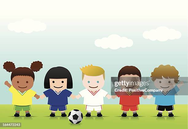 world soccer - sports training stock illustrations