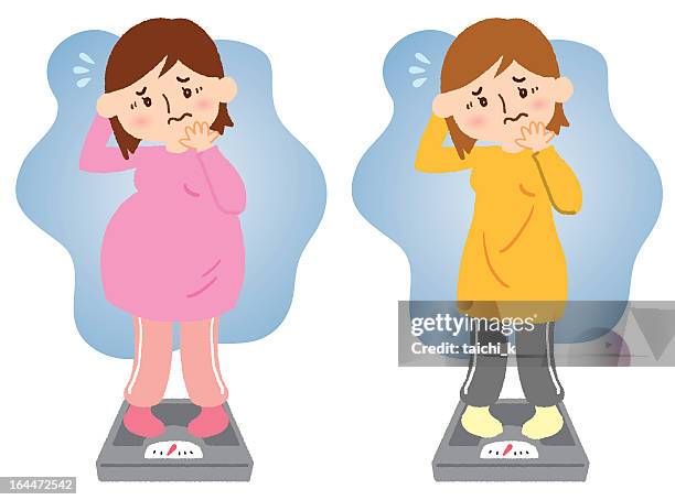 Person Standing On Scale Cartoon Photos and Premium High Res Pictures ...