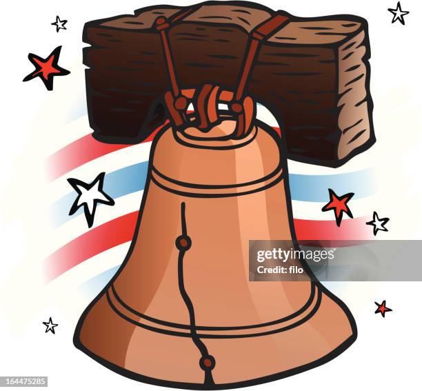 liberty bell - liberty bell stock illustrations