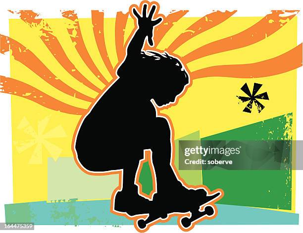 skater - reggae stock illustrations