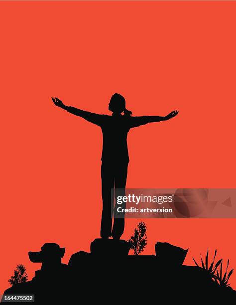 Spiritual Person High-Res Vector Graphic