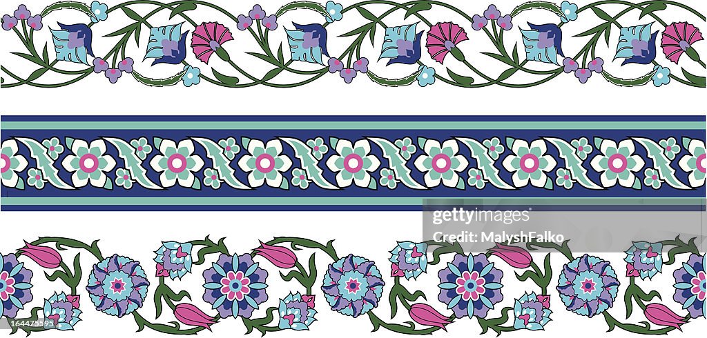 Turkish Raphic Border Turkish Three Border High-Res Vector Graphic - Getty Images