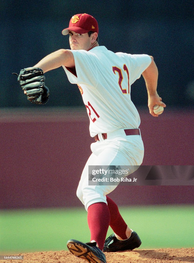 USC Pitcher Mark Prior Game Action