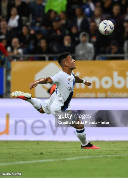 Lautaro Martinez of FC Internazionale in action during the Serie A TIM match between Cagliari Calcio and FC Internazionale at Sardegna Arena on...