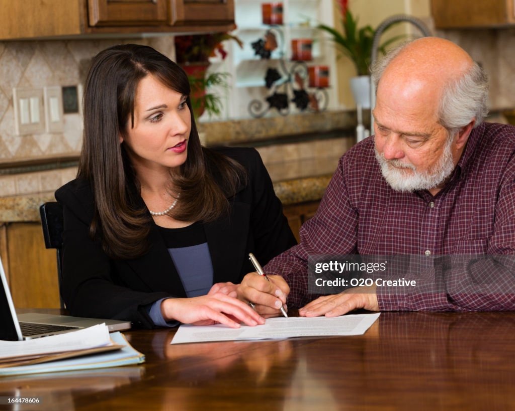 Professional with Client