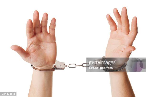 prisonnier - handcuffs photos et images de collection