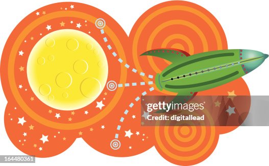 Capsule orbiting space Capsule orbiting space