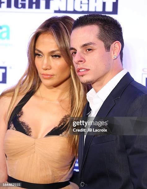 Jennifer Lopez and Casper Smart attend the Muhammad Ali's Celebrity Fight Night XIX held at JW Marriott Desert Ridge Resort & Spa on March 23, 2013...