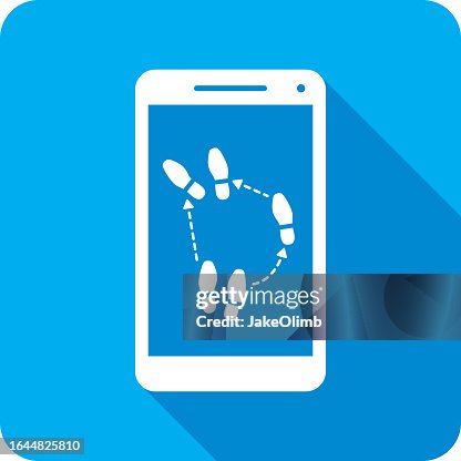 Dancing Shoe Print Smartphone Icon Silhouette Dancing Shoe Print Smartphone Icon Silhouette