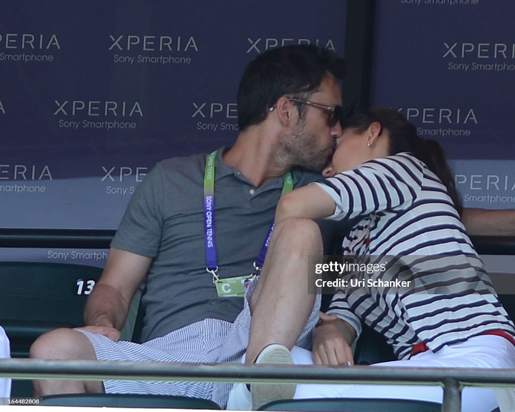 Celebrity Sighting At Sony Tennis Open 2013 - March 23, 2013