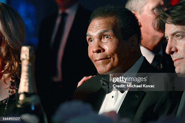 Muhammad Ali with Moet & Chandon at Celebrity Fight Night XIX at JW Marriott Desert Ridge Resort & Spa on March 23, 2013 in Phoenix, Arizona.