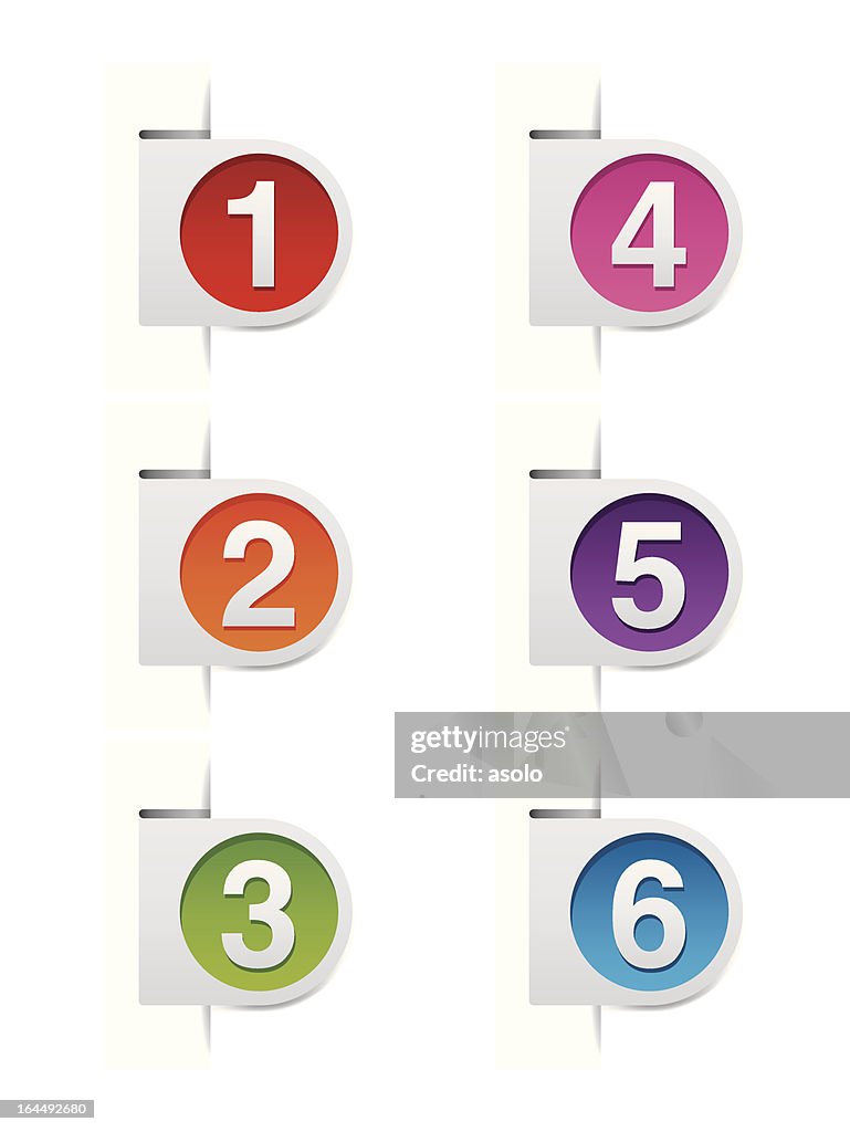 Number Labels Background Vector Numbered Labels High-Res Vector Graphic - Getty Images