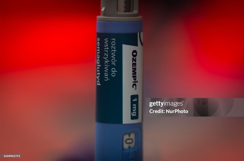 An Ozempic needle injection pen is seen in this illustration photo in  News Photo - Getty Images