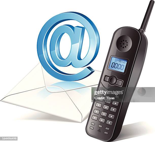 contact us - it worker white background stock illustrations