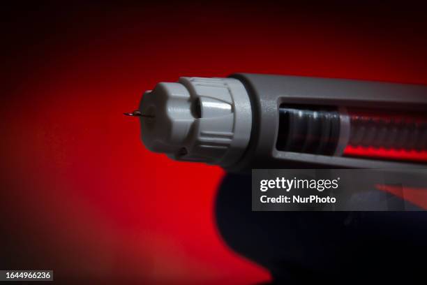 An Ozempic needle injection pen is seen in this illustration photo in Warsaw, Poland on 03 September, 2023.