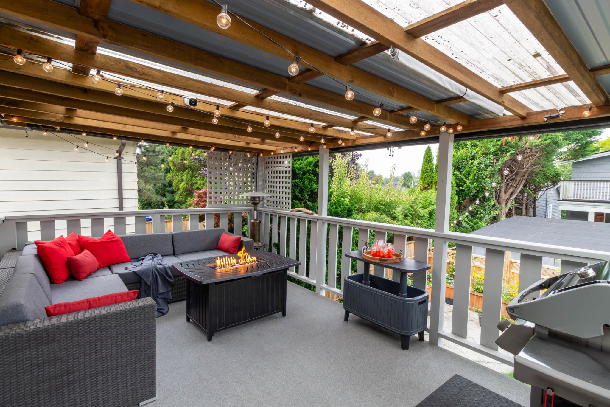 traditional patio cover