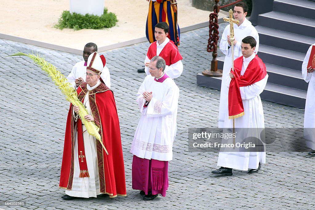 Pope Francis Conducts The Palm Sunday Celebrations In St Peter's Square