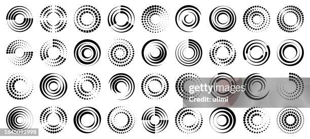 circles - speed logo stock illustrations