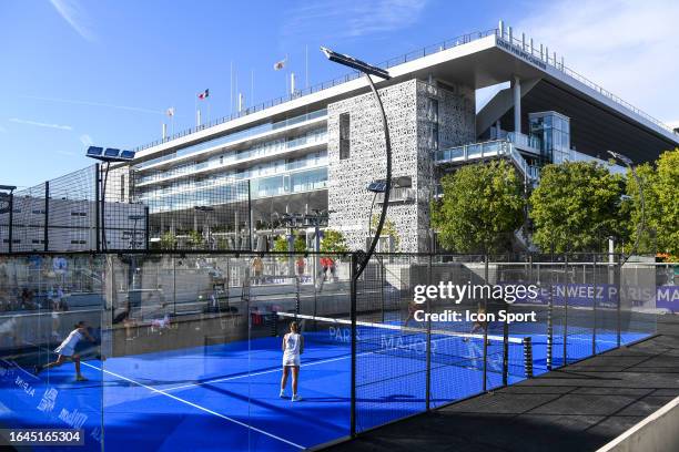 Beatriz CALDERA SANCHEZ of Spain, Ana CATARINA NOGUEIRA of Portugal,Emily STELLATO of Italy and Giulia SUSSARELLO of Italy competes on the court in...