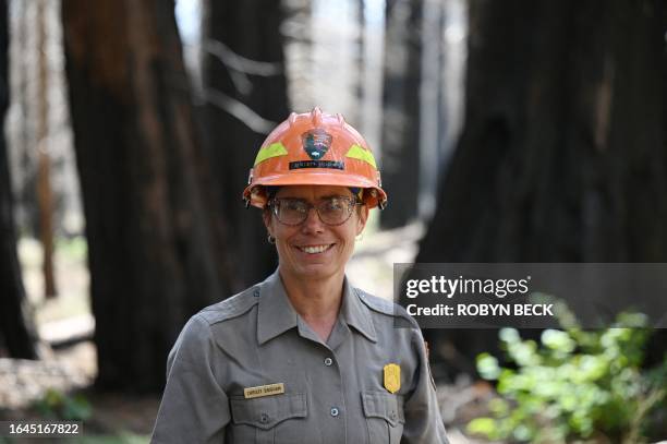 Doctor Christy Brigham, Chief of Resources Management and Science for Sequoia & Kings Canyon National Parks, poses for a photo during a media visit...