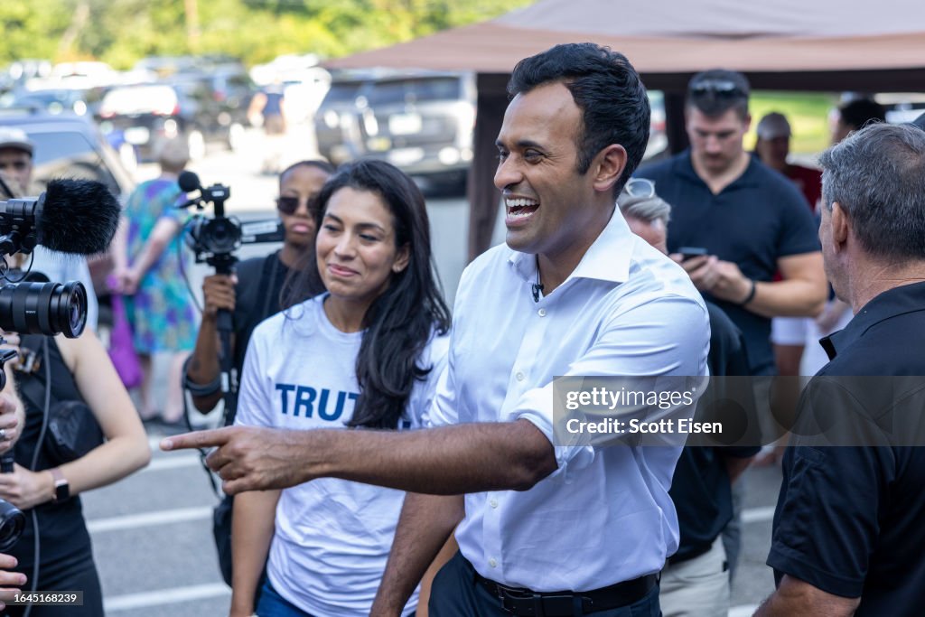 Presidential Candidate Vivek Ramaswamy Attends Labor Day Events In New Hampshire