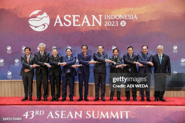 Philippine's President Ferdinand Marcos, Singapore's Prime Minister Lee Hsien Loong, Thailand's Permanent Secretary of the Ministry of Foreign...