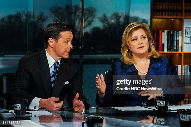 Pictured: – Ralph Reed, Founder and Chairman, Faith and Freedom Coalition, left, and Hilary Rosen, Democratic Strategist, right, appear on "Meet the...