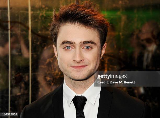 Daniel Radcliffe arrives at the Jameson Empire Awards 2013 at The Grosvenor House Hotel on March 24, 2013 in London, England.