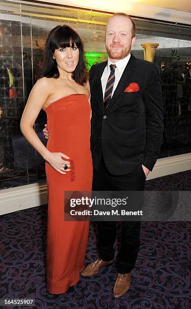 Alice Lowe and Steve Oram arrive at the Jameson Empire Awards 2013 at The Grosvenor House Hotel on March 24, 2013 in London, England.