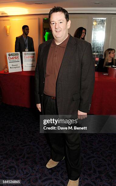 Johnny Vegas arrives at the Jameson Empire Awards 2013 at The Grosvenor House Hotel on March 24, 2013 in London, England.