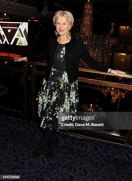 Dame Helen Mirren arrives at the Jameson Empire Awards 2013 at The Grosvenor House Hotel on March 24, 2013 in London, England.