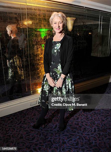 Dame Helen Mirren arrives at the Jameson Empire Awards 2013 at The Grosvenor House Hotel on March 24, 2013 in London, England.