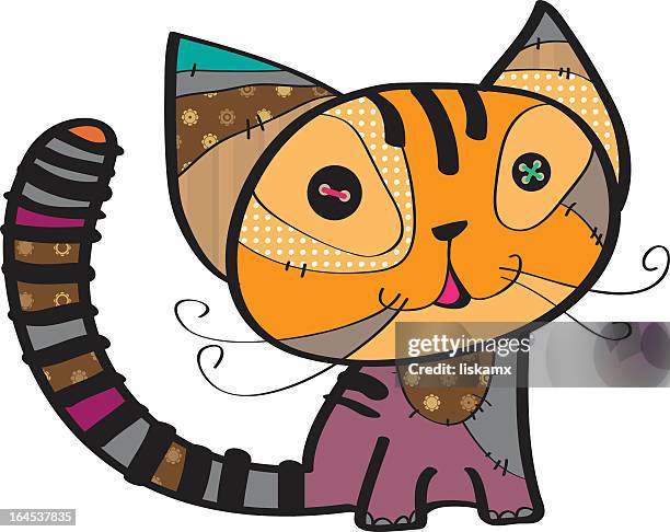 cat - cat tail stock illustrations