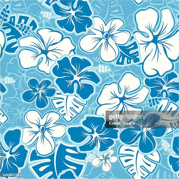 bildbanksillustrationer, clip art samt tecknat material och ikoner med hawaiian pattern - fastknäppt skjorta