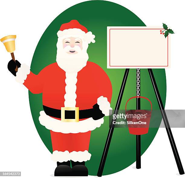 holiday bell ringer - ringer stock illustrations