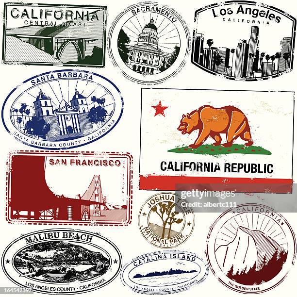 the goldenest of states - bixby bridge big sur stock illustrations