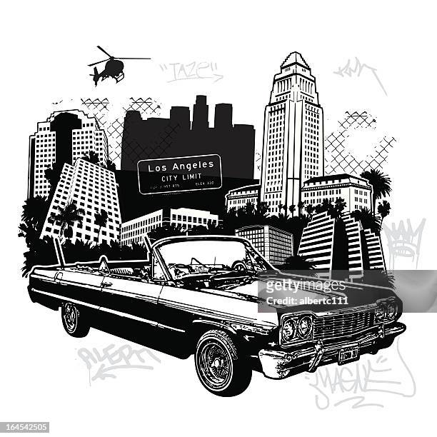 this ones for my homies - los angeles county stock illustrations