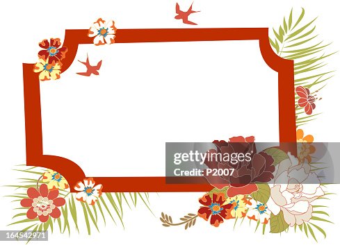 Spring Rectangle Frame Vector Spring Frame High-Res Vector Graphic - Getty Images