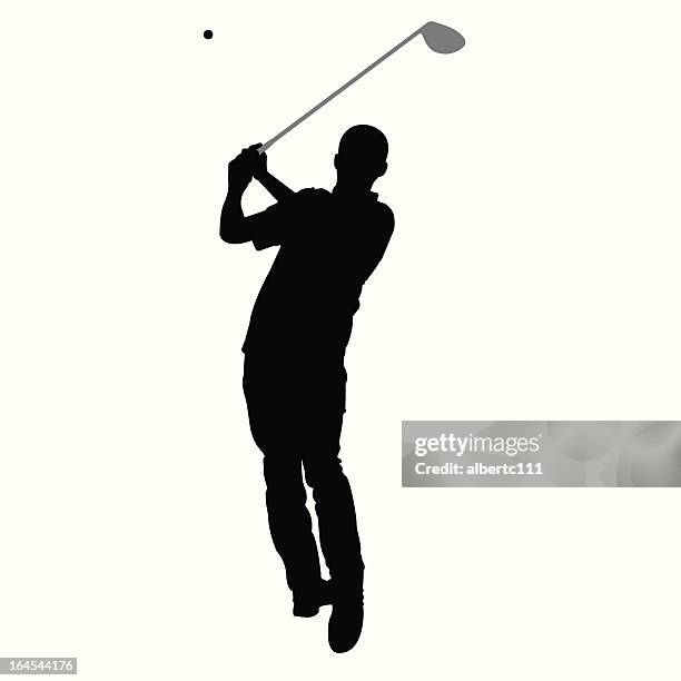 golf smackdown - shaved head stock illustrations