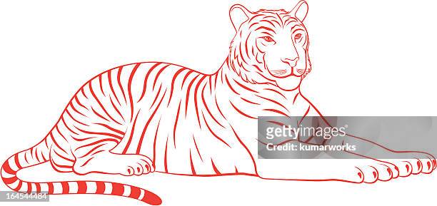 ilustrações, clipart, desenhos animados e ícones de ano do tigre 2010 - 2010