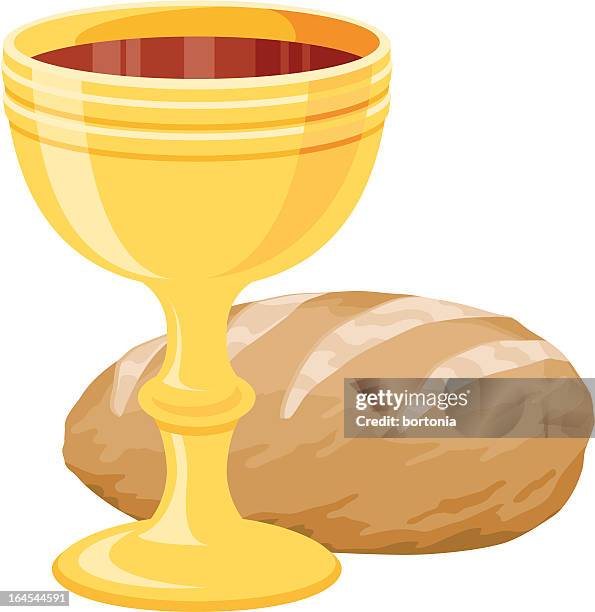 eucharist (communion) - anglican stock illustrations